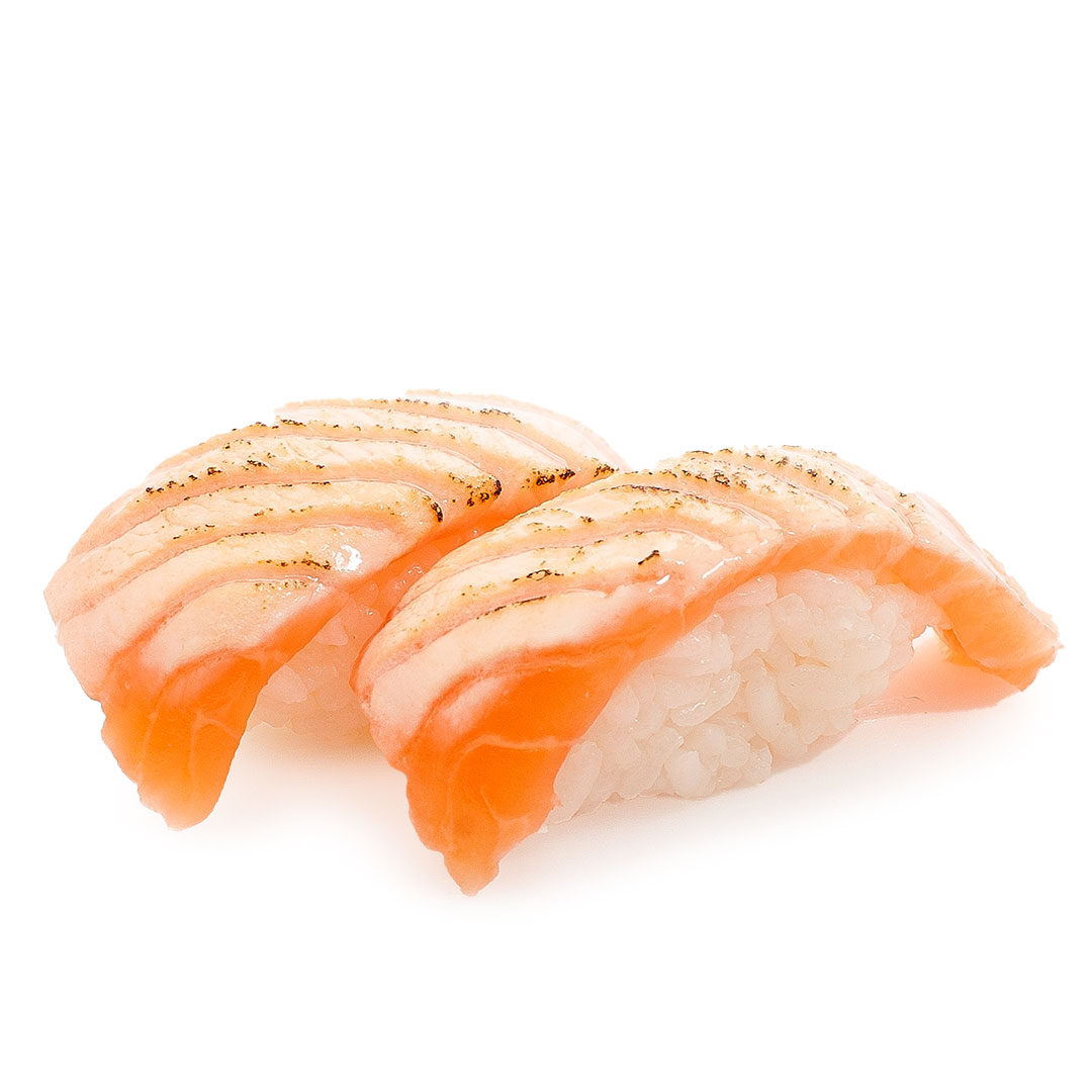 Nigiri de Salmon Flameado 2 Piezas